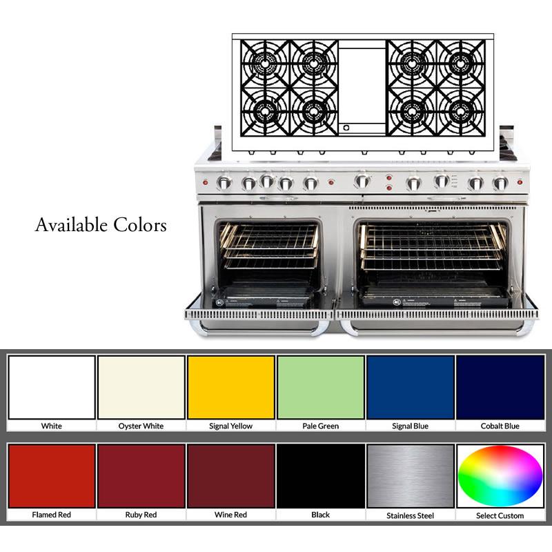 Capital 48-inch Freestanding Gas Range CGSR604G4-N IMAGE 6