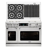 Capital 48-inch Freestanding Dual-Fuel Range COB484BB-L IMAGE 1