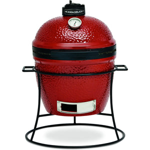 Kamado Joe 16-inch Grill Joe Jr. Red with Cast Iron Stand KJ13RH IMAGE 1