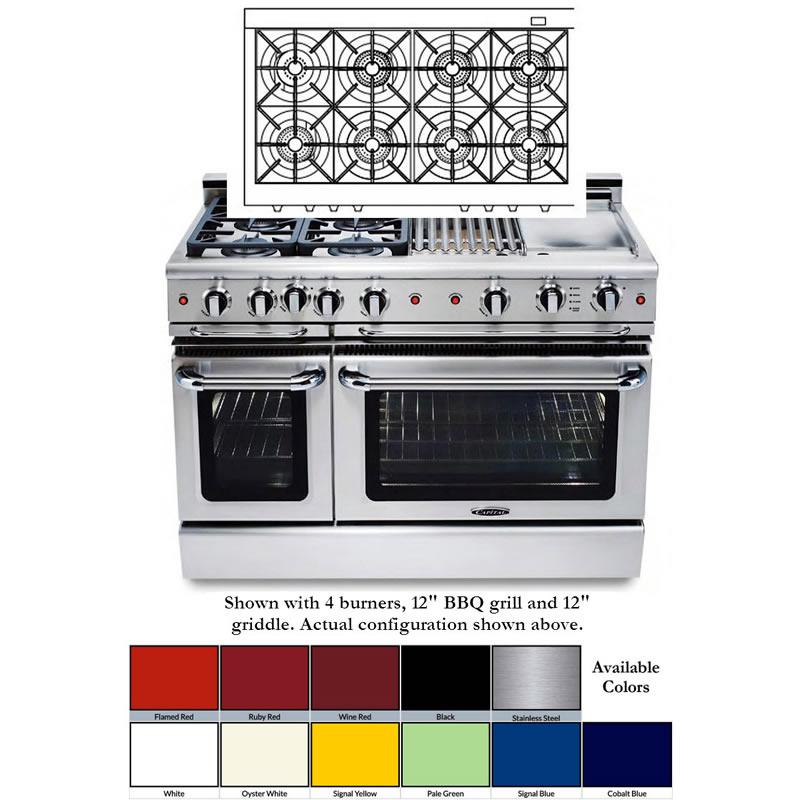 Capital 48-inch Freestanding Dual-Fuel Range COB488-L IMAGE 4
