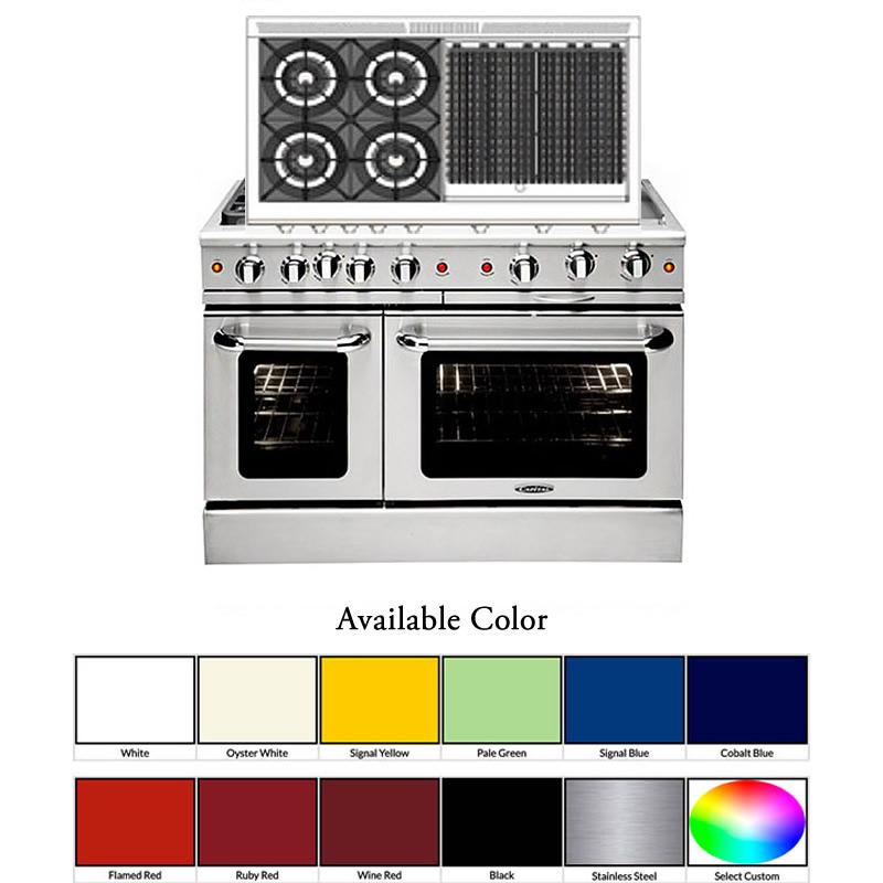 Capital 48-inch Freestanding Gas Range MCOR484BB-L IMAGE 2