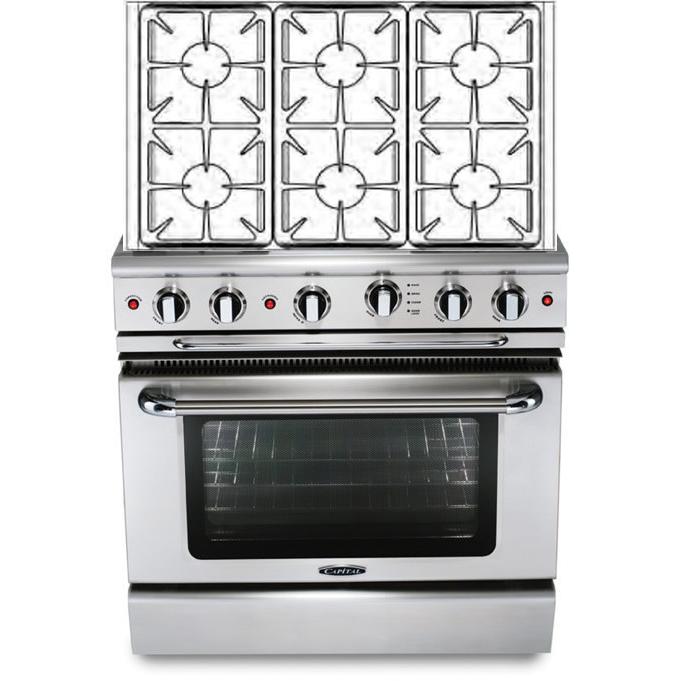 Capital 36-inch Freestanding Gas Range GSCR366-N IMAGE 1