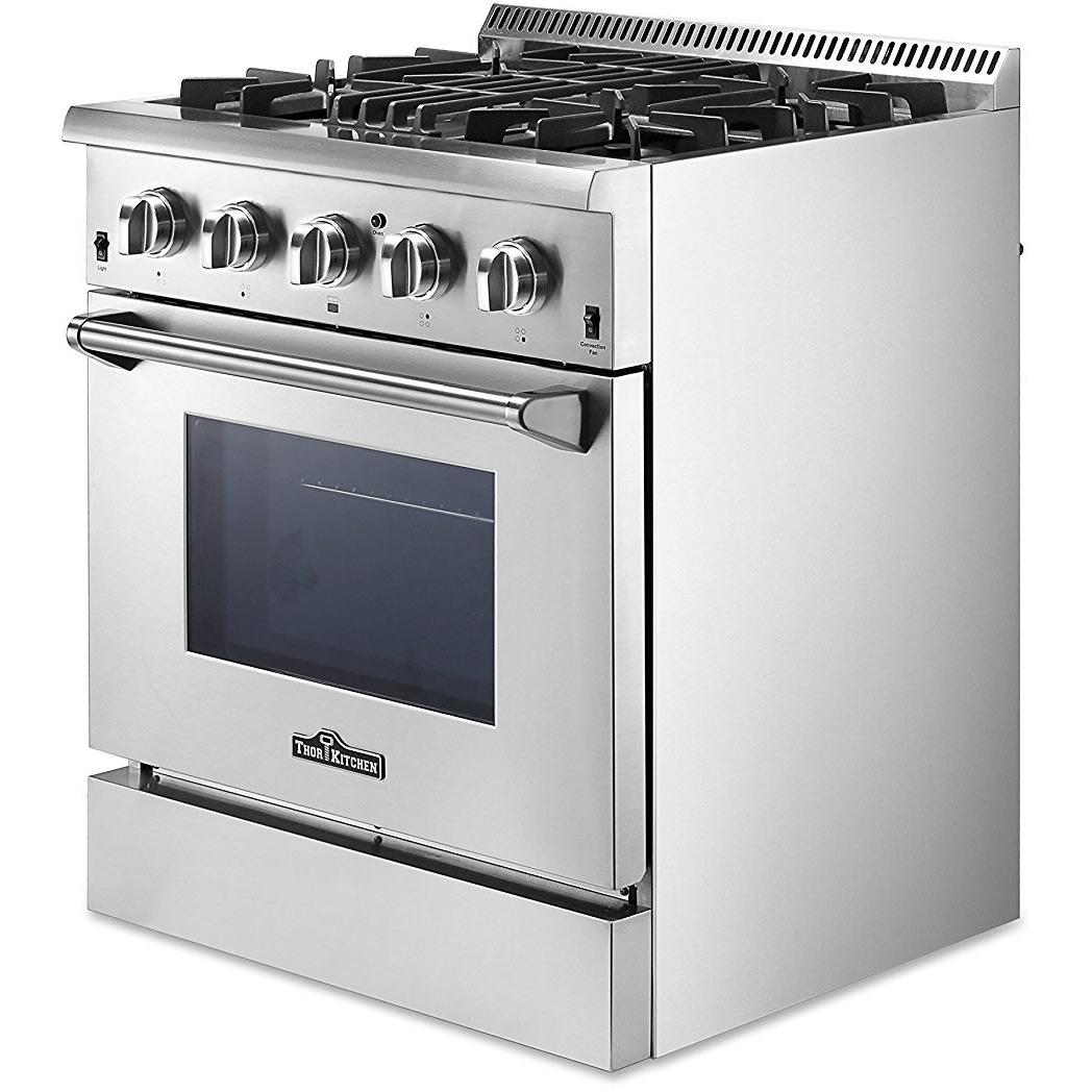 Thor Kitchen 30-inch Slide-In Dual-Fuel Range HRD3088U IMAGE 7