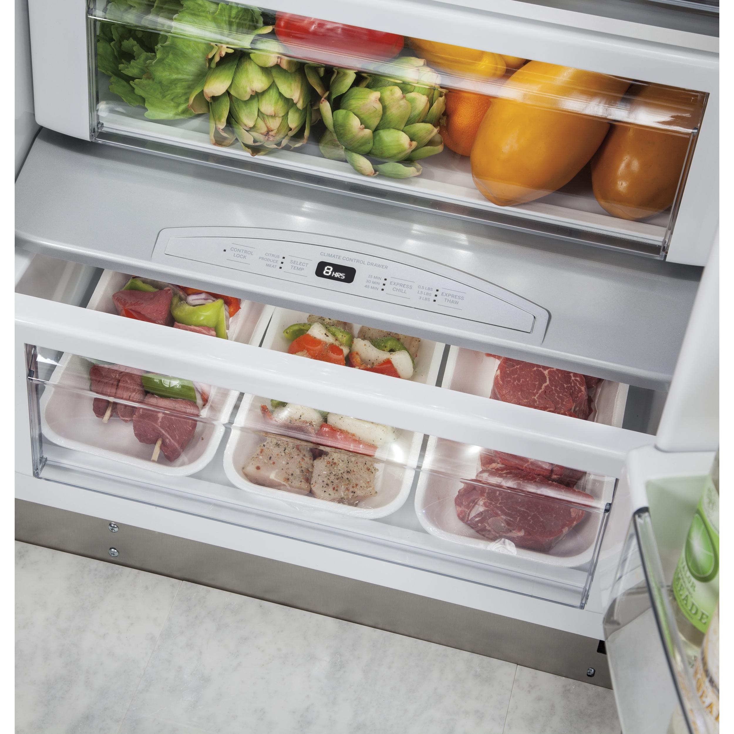 Monogram 36-inch, 21.2 cu. ft. Side-by-Side Refrigerator with Ice and Water ZISS360DKSS IMAGE 5
