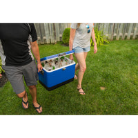 Retro Cooler 54L Camper Cooler RTO54 Blue Retro Camper IMAGE 2