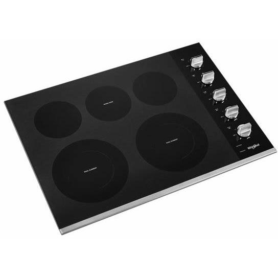 Whirlpool 30-inch Built-In Electric Cooktop WCE77US0HS-SP IMAGE 2