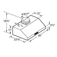 Thermador 30-inch Wall Mount Range Hood HMWN30FS IMAGE 3