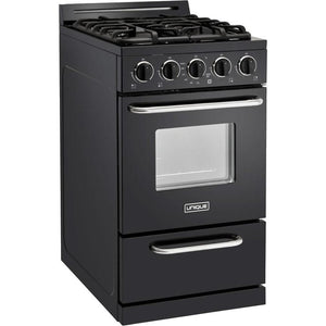 Unique Appliances 20-inch, 2.4 cu.ft. Freestanding Gas Range UGP-20G OF1 B IMAGE 1