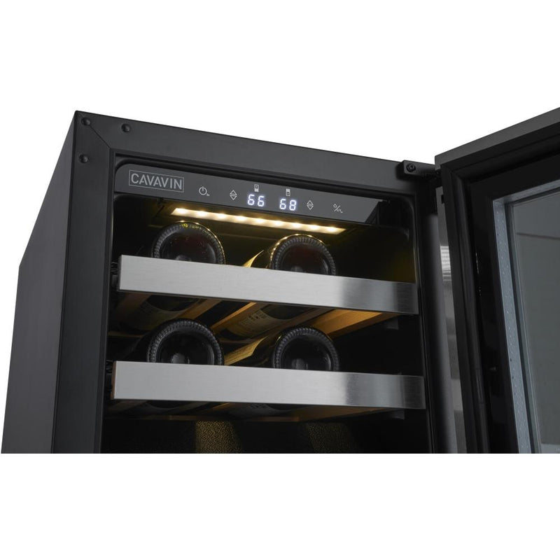 Cavavin 24-Bottle Vinoa Collection Wine Cellar with One-Touch LED Digital Controls V-024WDZ IMAGE 4