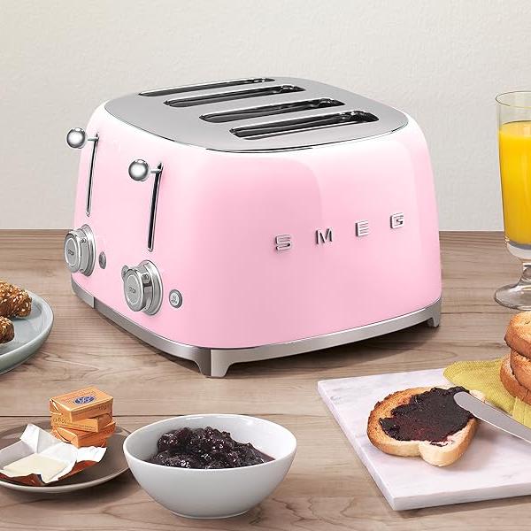 Smeg 4-Slice Toaster TSF03PKUS IMAGE 2