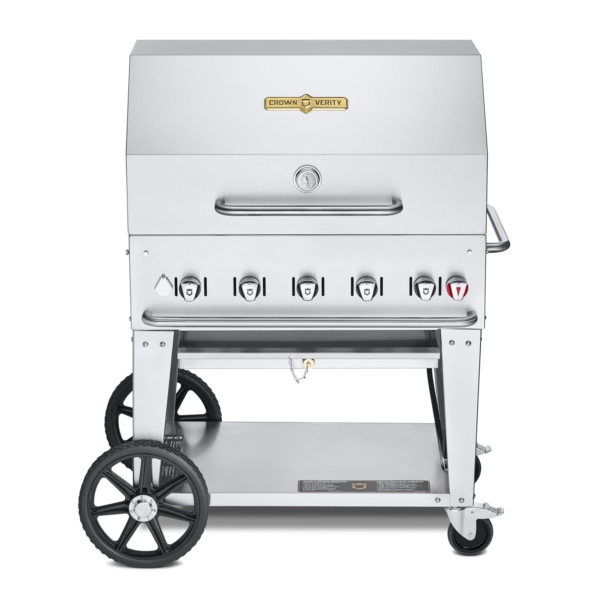 Crown Verity Mobile Gas Grill with Dome Package CV-MCB-36RDP-NG IMAGE 1