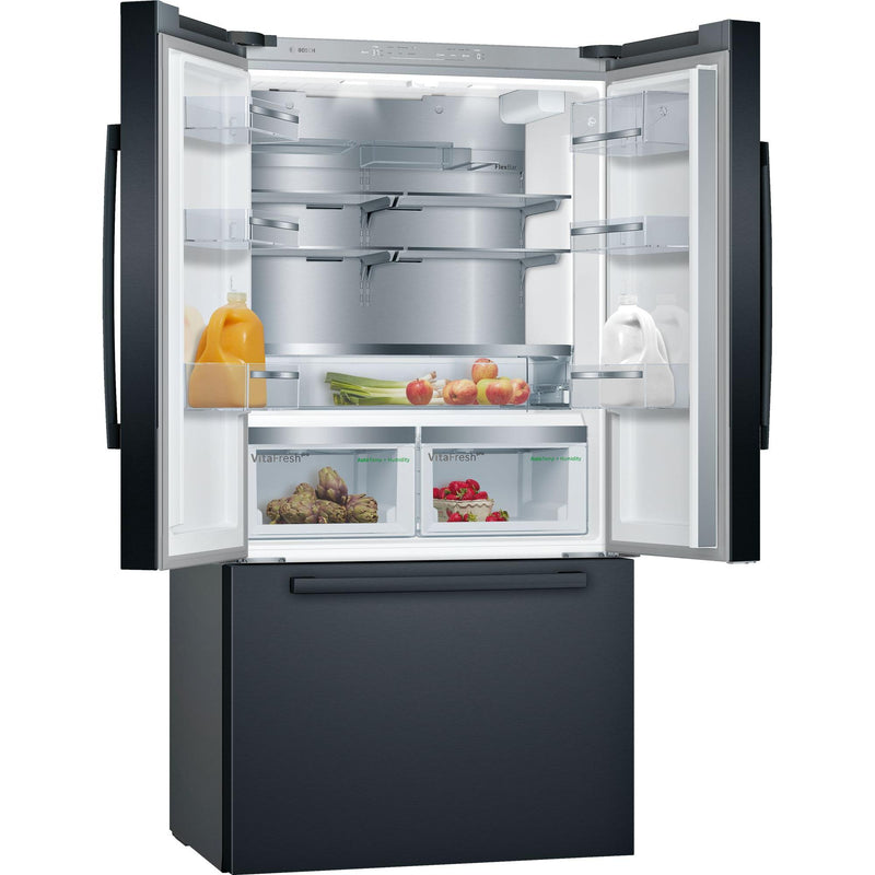 Bosch 36-inch, 21 cu.ft. Counter-Depth French 3-Door Refrigerator with VitaFreshPro™ Drawer B36CT80SNBSP IMAGE 2