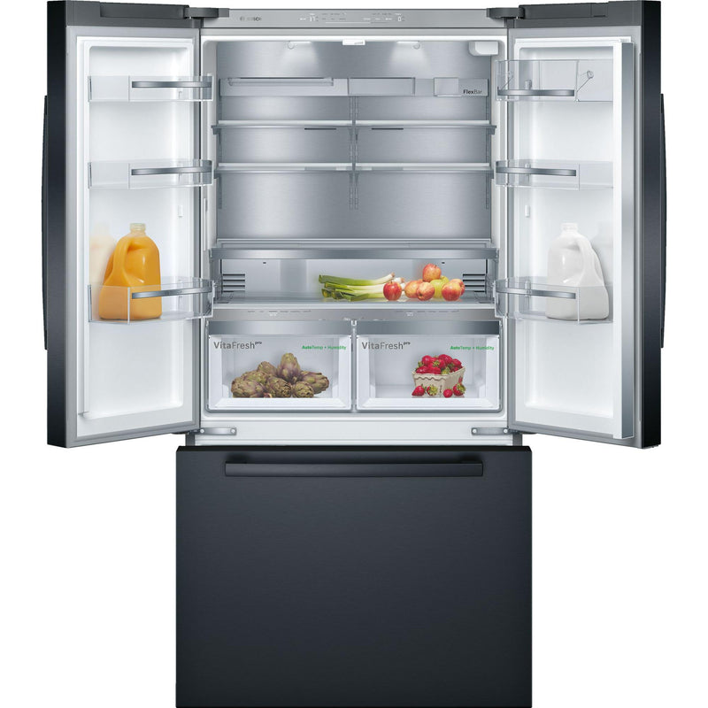 Bosch 36-inch, 21 cu.ft. Counter-Depth French 3-Door Refrigerator with VitaFreshPro™ Drawer B36CT80SNBSP IMAGE 8