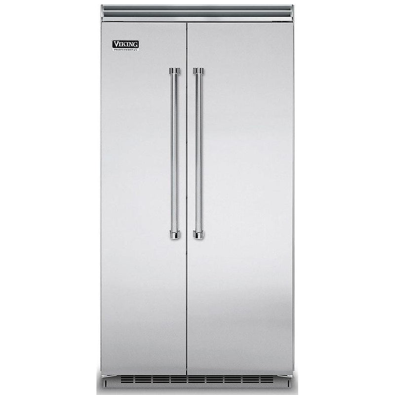 Viking 42-inch, 25.32 cu.ft. Built-in Side-by-Side Refrigerator with Humidity Zone™ Drawers VCSB5423SSSP IMAGE 1