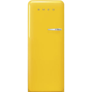 Smeg 24-inch, 9.92 cu. ft. Top Freezer Refrigerator FAB28ULYW3 IMAGE 1