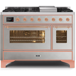iLVE 48-inch Freestanding Dual Fuel Range with European Convection Technology UM12FDNS3SSP-NG IMAGE 1