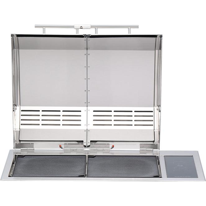 B70405WH Kenyon Texan Electric Grill Touch Control with Split Lid