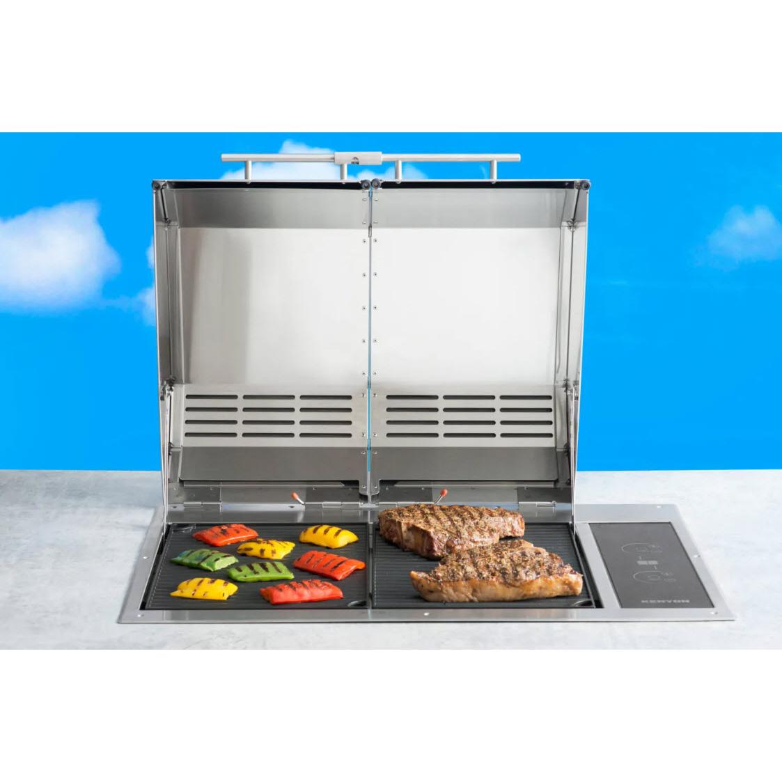 Kenyon Texan Electric Grill Touch Control with Split Lid B70405WH IMAGE 8