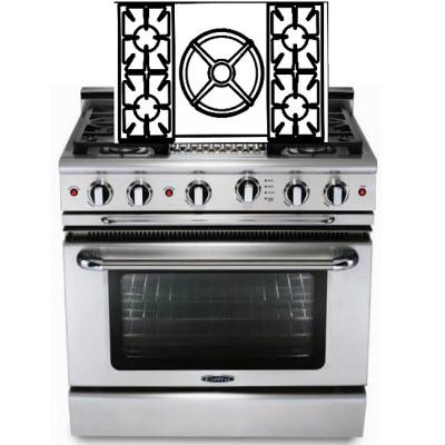 Capital 30-inch Freestanding Gas Range GSCR305-N IMAGE 1