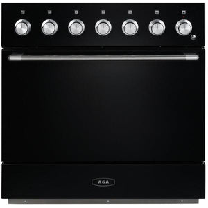 AGA 36-inch Mercury Induction Range with True European Twin Fan Convection AMC36INBLK IMAGE 1