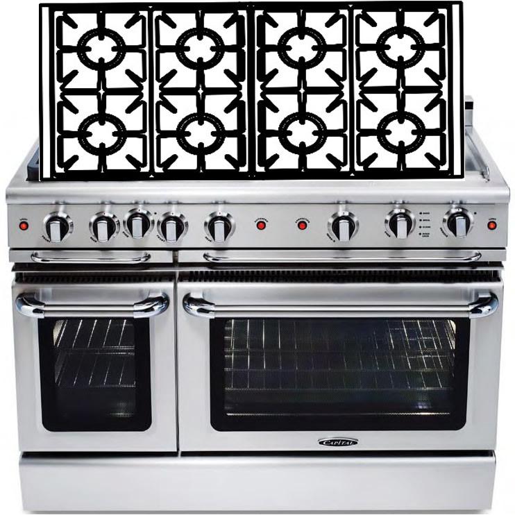 Capital 48-inch Freestanding Gas Range GSCR488-L IMAGE 1