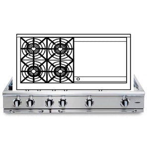 Capital 48-inch Gas Rangetop GRT488-N IMAGE 1