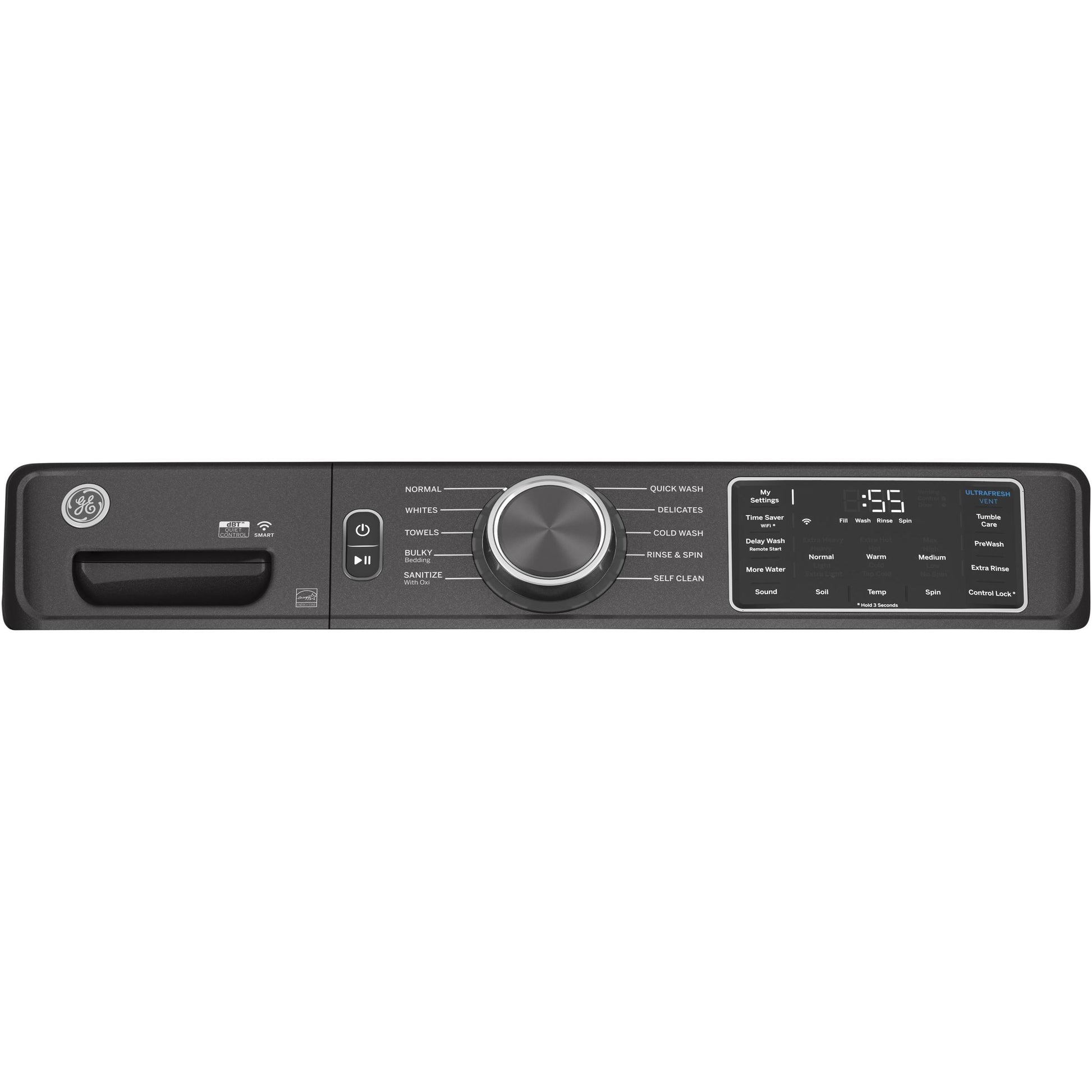 GE 5.5 cu.ft. Front Loading Washer with Wi-Fi Connect GFW550SMNDG IMAGE 3