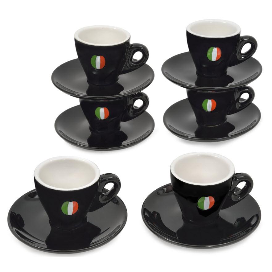 Sara Moka 6-Piece Cappuccino Cup Set - 6oz 3SP3TH-BEAN IMAGE 1