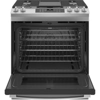 GE 30-inch Slide-in Gas Range with Convection Technology JCGS760SPSS IMAGE 2