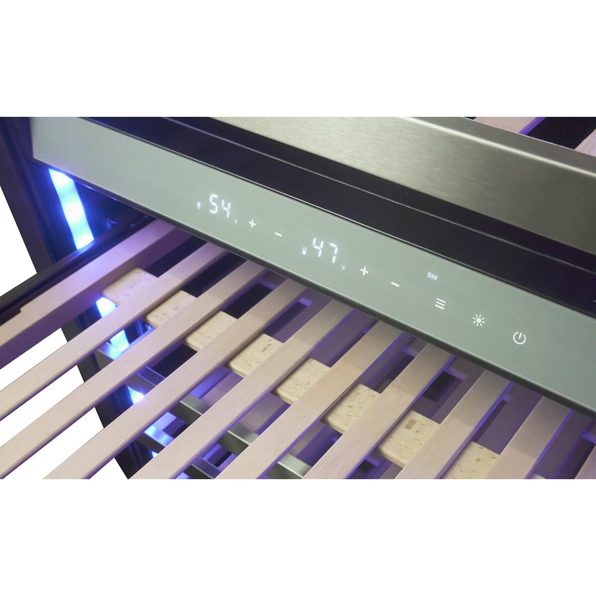 Silhouette 129-Bottle Professional Series Wine Cellar with Two Zones SPRWC140D1SS IMAGE 7