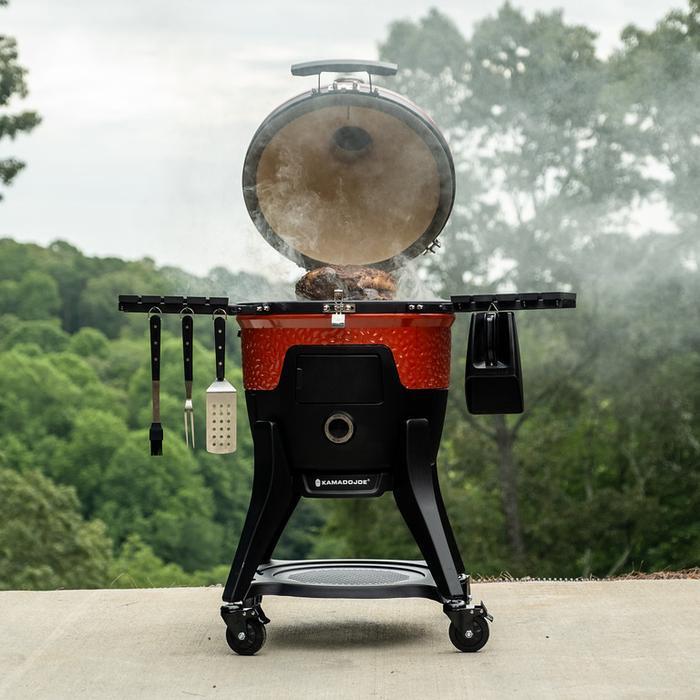 Kamado Joe 18-inch Grill Pellet Joe Red with Cart KJ15260020 IMAGE 4