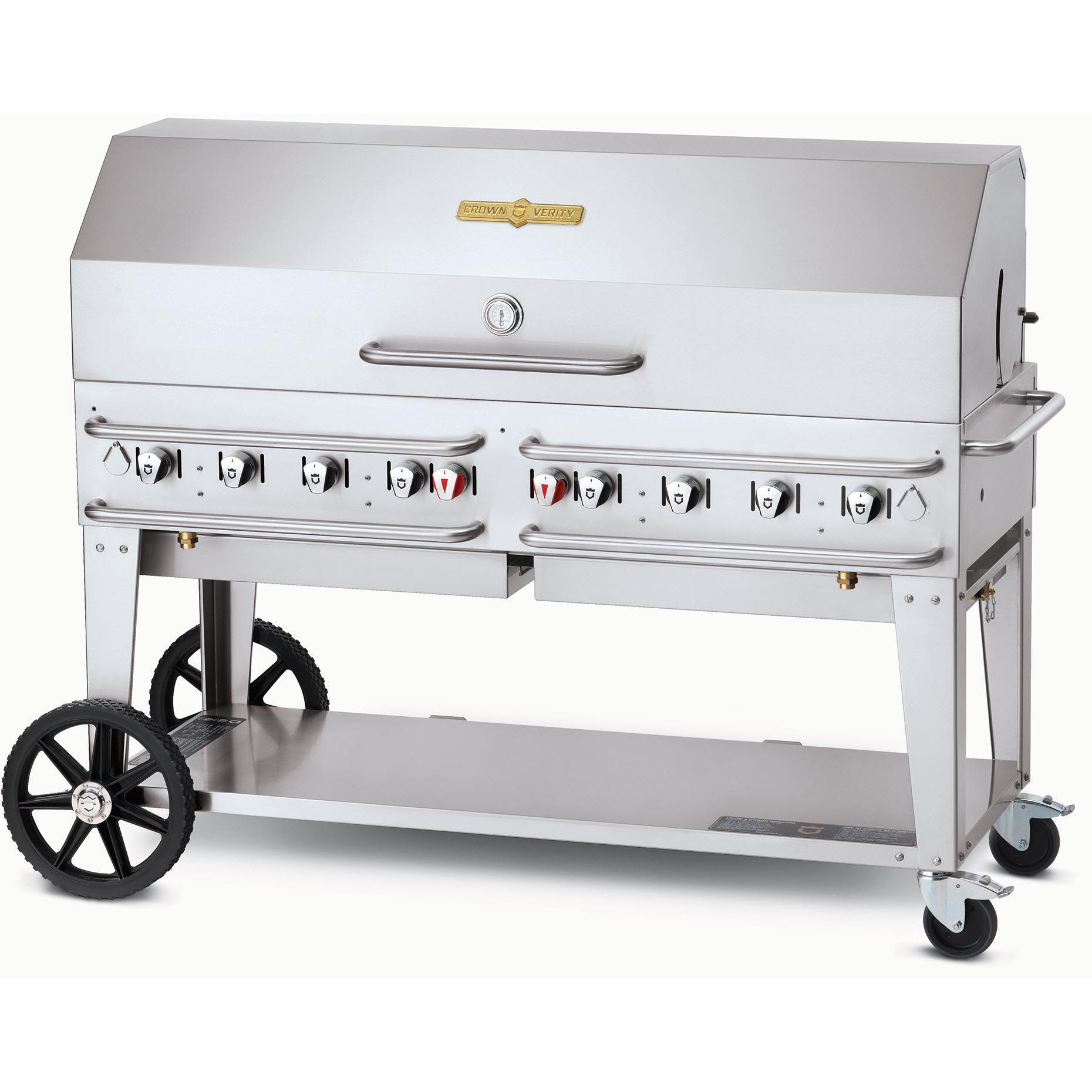 Crown Verity 60in Rental Gas Grill with 1x Dome Package CV-RCB-60-1RDP IMAGE 1
