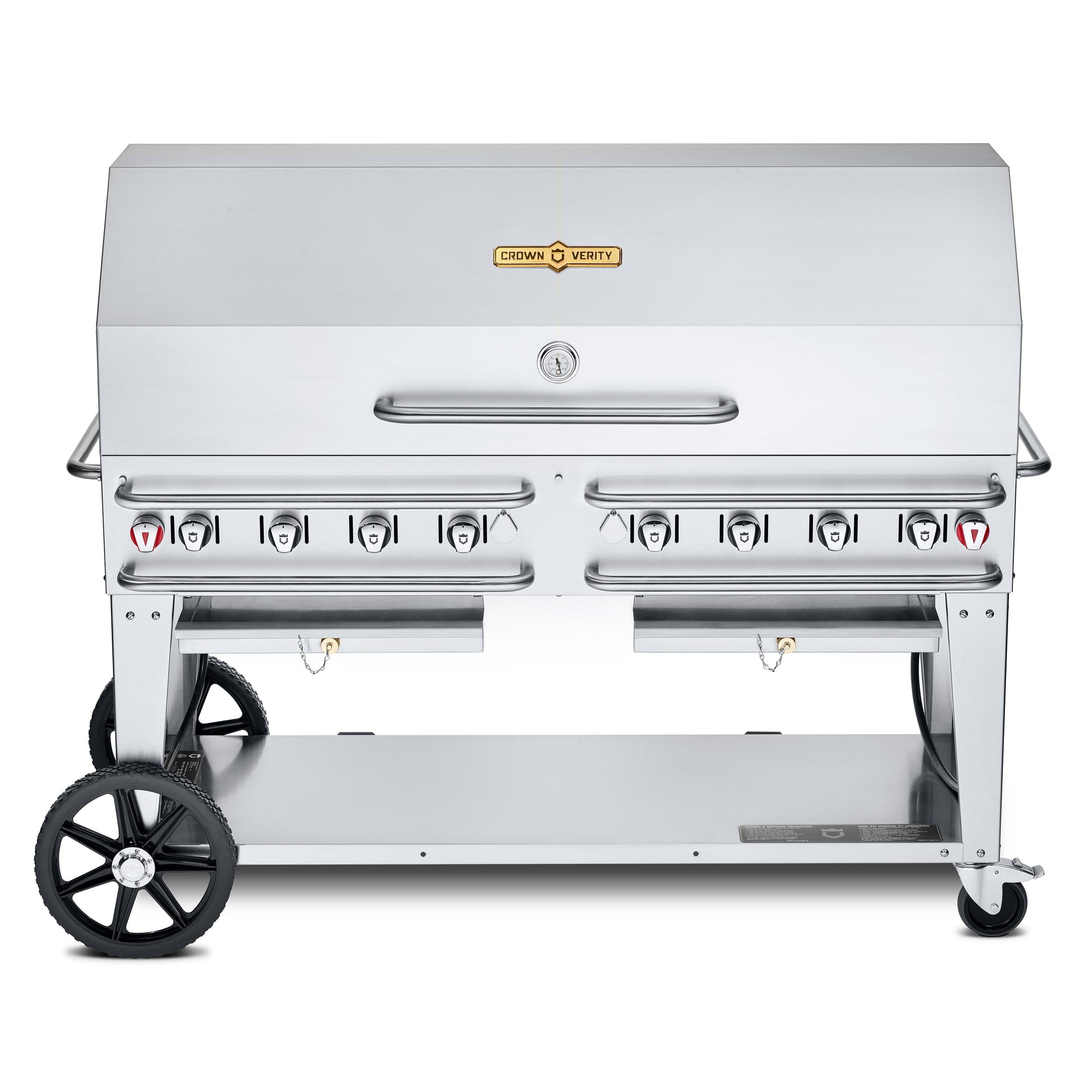 Crown Verity 60in Rental Gas Grill with 1x Dome Package - 50/100lb Tanks Only CV-RCB-60-1RDP-SI50/100 IMAGE 1