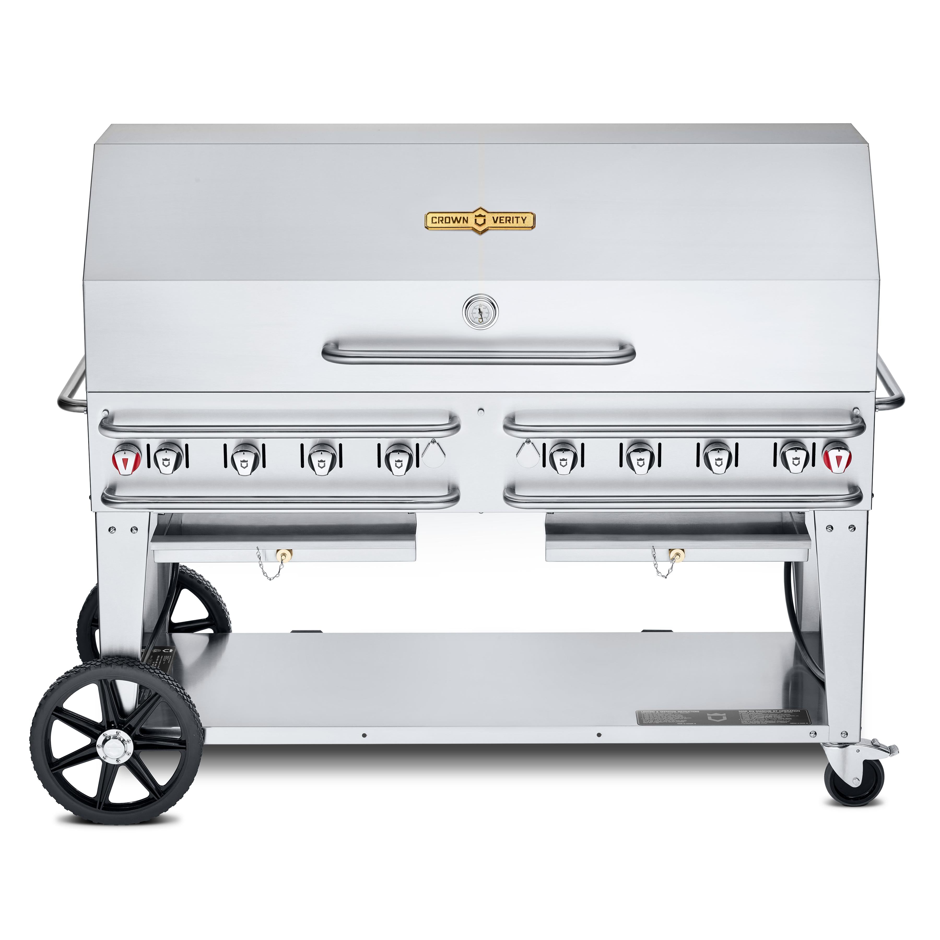 Crown Verity 60in Rental Gas Grill with 1x Dome Package - 50/100lb Tanks Only CV-RCB-60-1RDP-SI50/100 IMAGE 1
