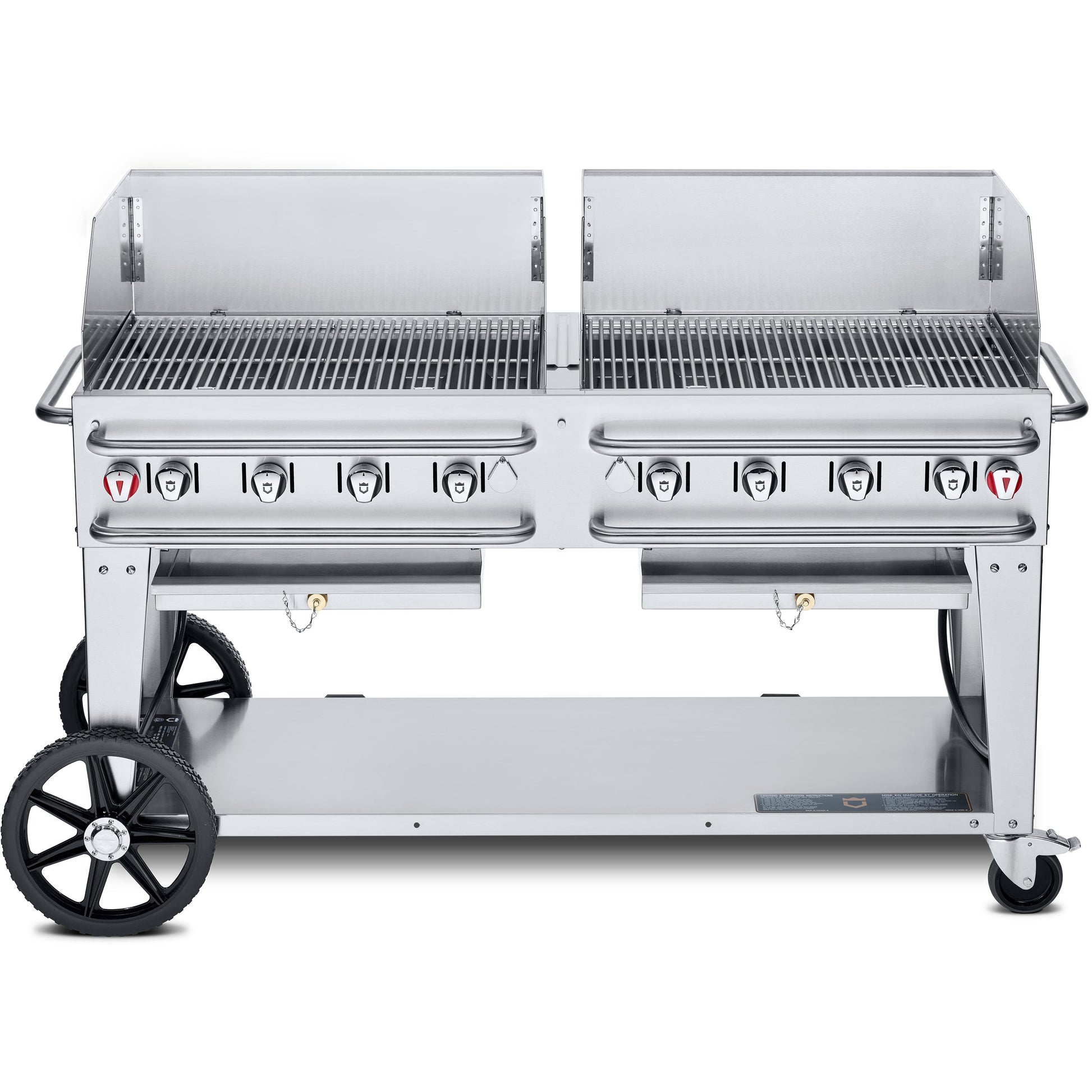 Crown Verity Rental Gas Grill with Windguard Package - 50/100lb Tanks Only CV-RCB-60WGP-SI50/100 IMAGE 1