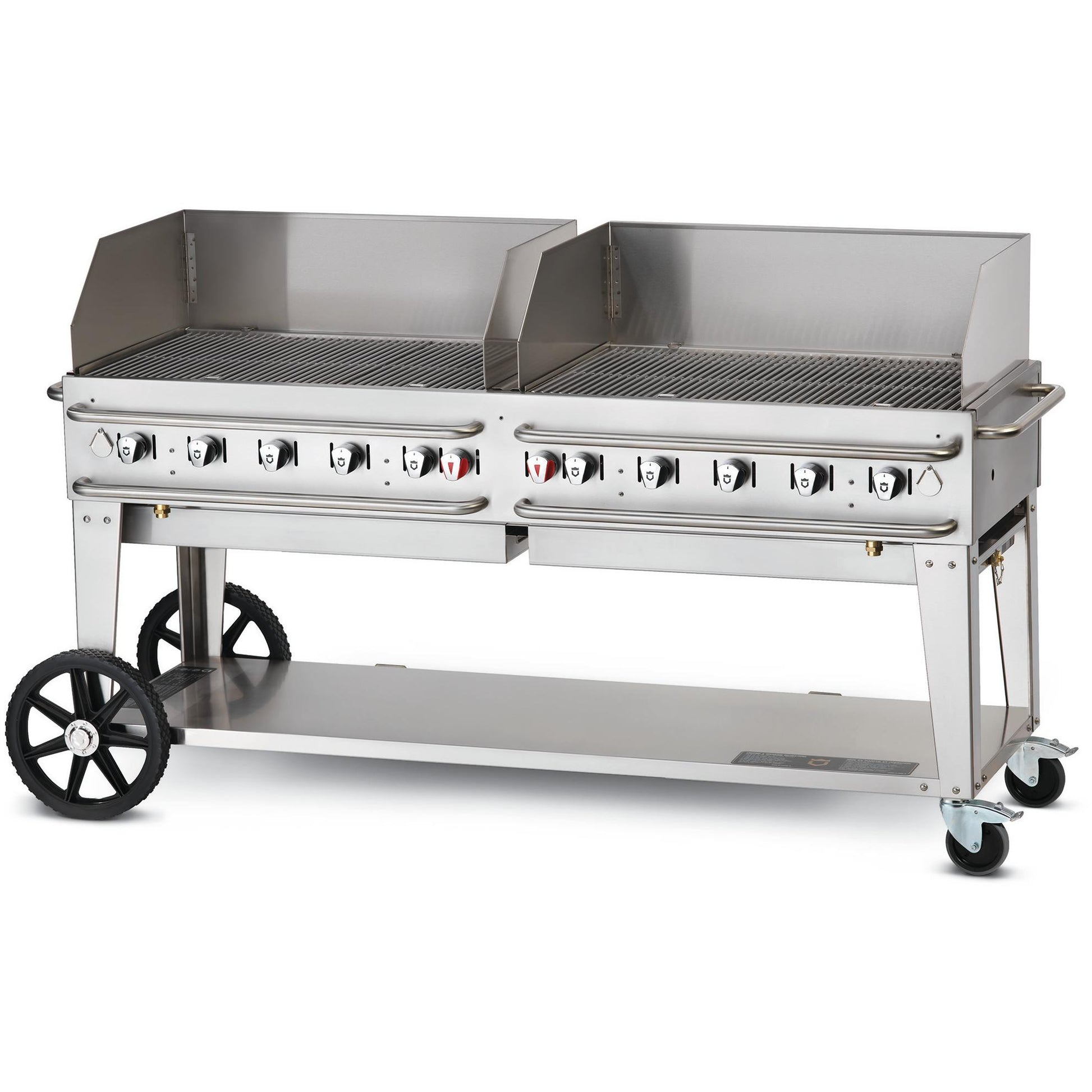 Crown Verity Rental Gas Grill with Windguard Package - Bulk Tanks Only CV-RCB72-WGP-SI-BULK IMAGE 1
