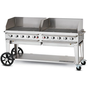 Crown Verity Rental Gas Grill with Windguard Package - Bulk Tanks Only CV-RCB72-WGP-SI-BULK IMAGE 1
