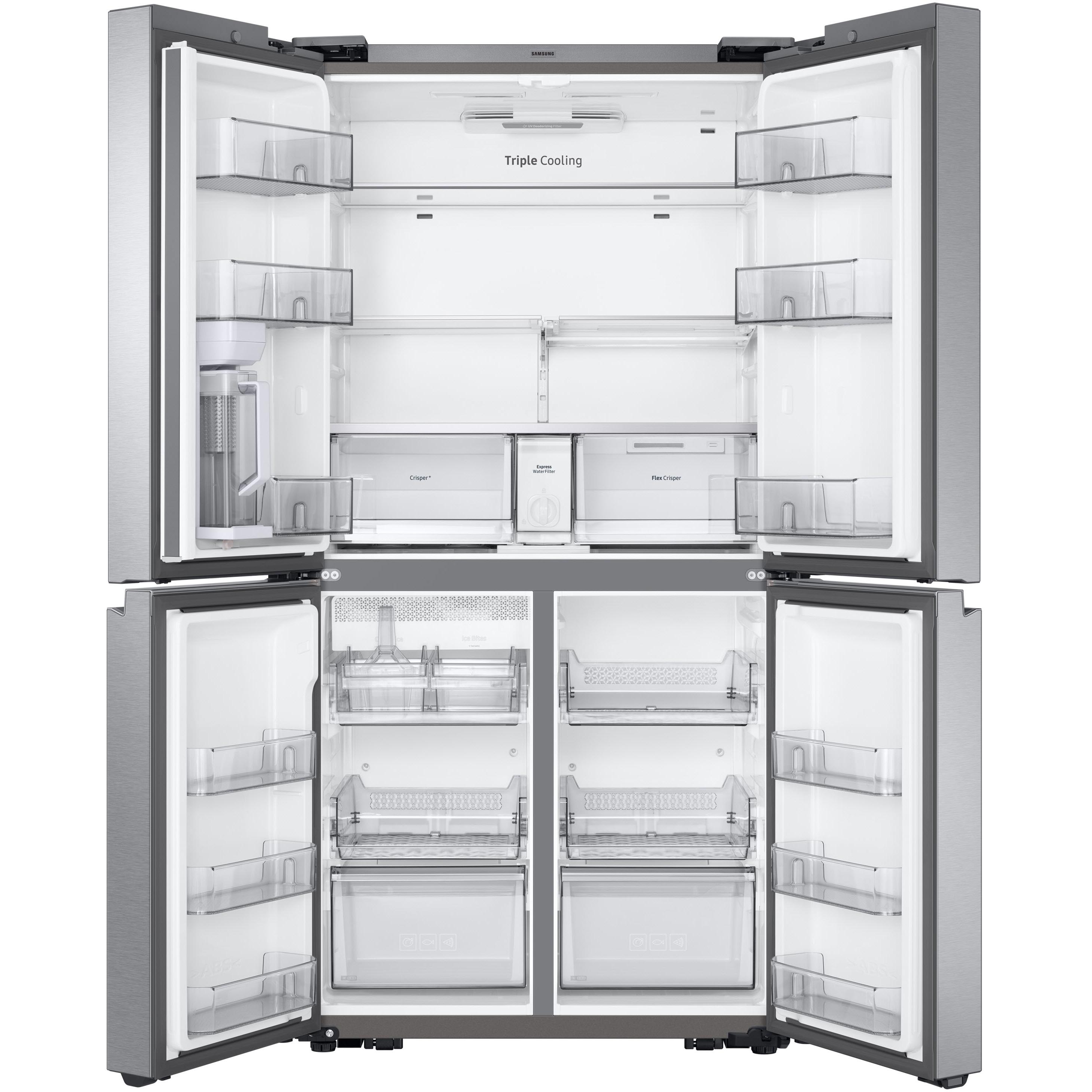 Samsung 23 cu.ft. Counter-Depth French 4-Door Refrigerator with Beverage Center RF23A9671SR/AC IMAGE 3