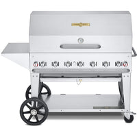 Crown Verity 48in Mobile Gas Grill Package - 50/100lb Tanks Only CV-MCB-48-SI 50/100-PKG IMAGE 1