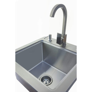 Coyote 21in Outdoor Sink with Faucet, Drain & Soap Dispenser C1SINKF21 IMAGE 1