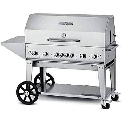 Crown Verity 48in Mobile Gas Grill Package - Bulk Tanks Only CV-MCB-48-SI BULK-PKG IMAGE 1