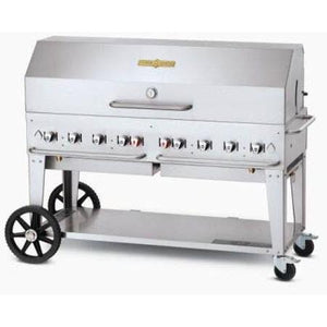 Crown Verity 60in Mobile Gas Grill with 1x Dome Package - Bulk Tanks Only CV-MCB-60-SI-BULK-1RDP IMAGE 1