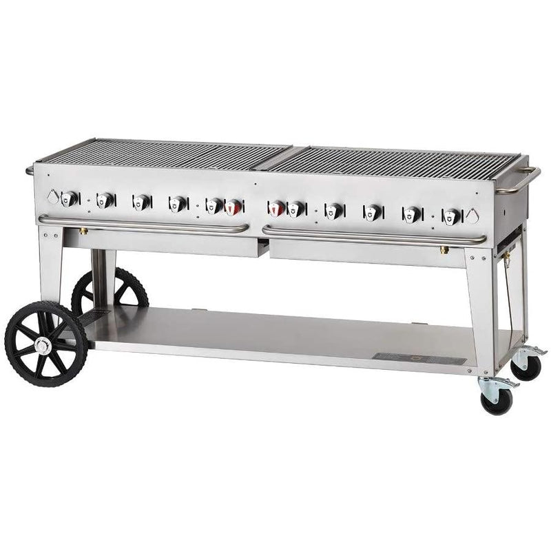 Crown Verity Mobile Gas Grill - 50/100lb Tanks Only CV-MCB-72-SI 50/100 IMAGE 1