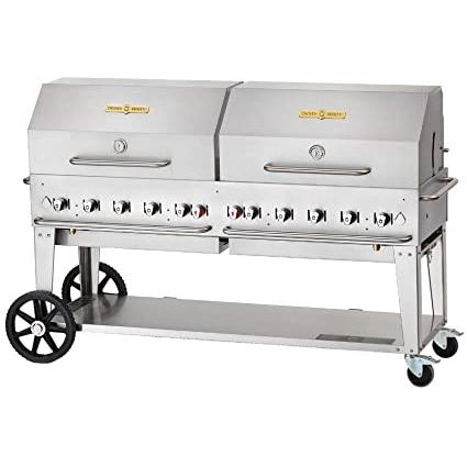 Crown Verity Mobile Gas Grill with 2x Dome Package - 50/100lb Tanks Only CV-MCB-72-SI50/100-RDP IMAGE 1