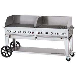 Crown Verity Mobile Gas Grill with Windguard Package - 50/100lb Tanks Only CV-MCB-72-SI50/100-WGP IMAGE 1
