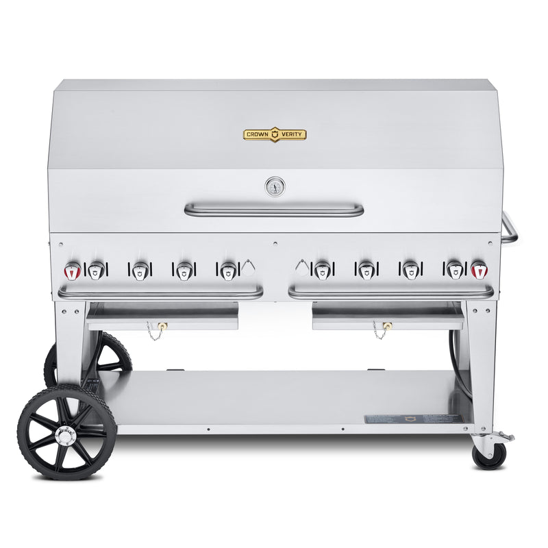 Crown Verity 60in Mobile Gas Grill with 1x Dome Package CV-MCB-60-1RDP-NG IMAGE 1