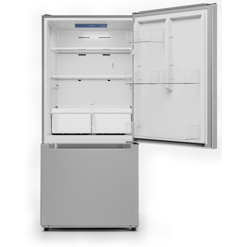 Midea 30-inch, 18.7 cu. ft. Bottom Freezer Refrigerator MRB19B7AST IMAGE 2