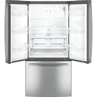 GE 33-inch, 24.8 cu. ft. French 3-Door Refrigerator with Internal Water Dispenser GNE25JYKFS IMAGE 4