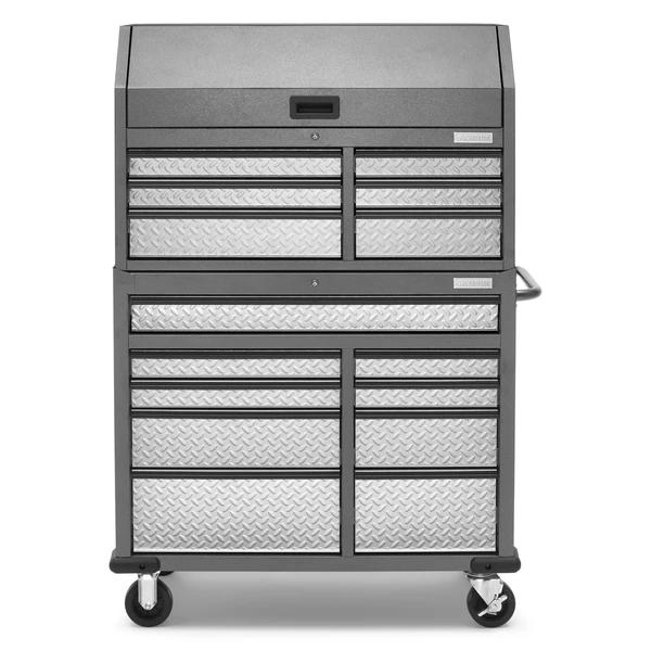 Gladiator Garageworks Premier 41-inch 15-drawer mobile tool chest combo GATC4115JG IMAGE 1