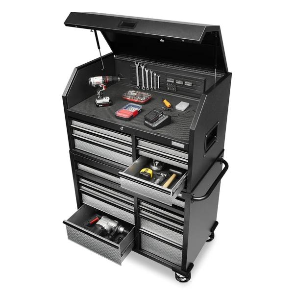 Gladiator Garageworks Premier 41-inch 15-drawer mobile tool chest combo GATC4115JG IMAGE 5